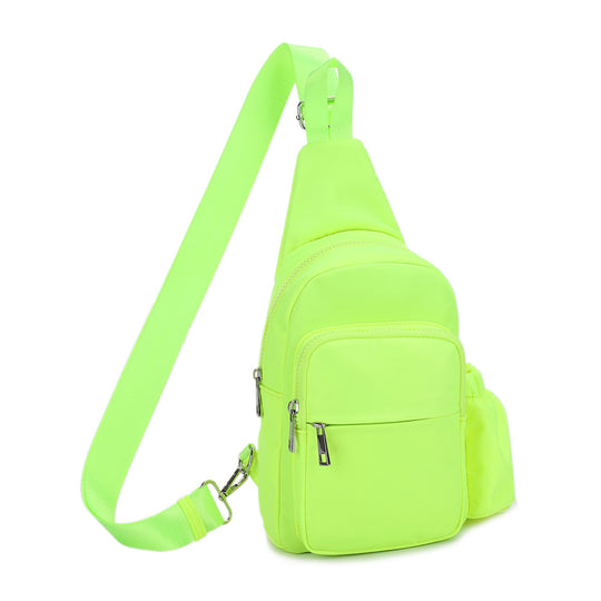 Casey Nylon Crossbody Bag - Neon Green banner
