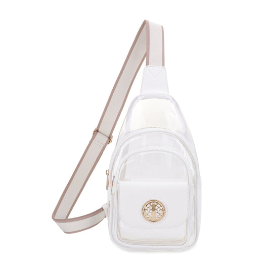 Eva Clear Sling Bag - White banner