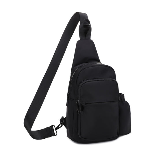 Casey Nylon Crossbody Bag - Black banner